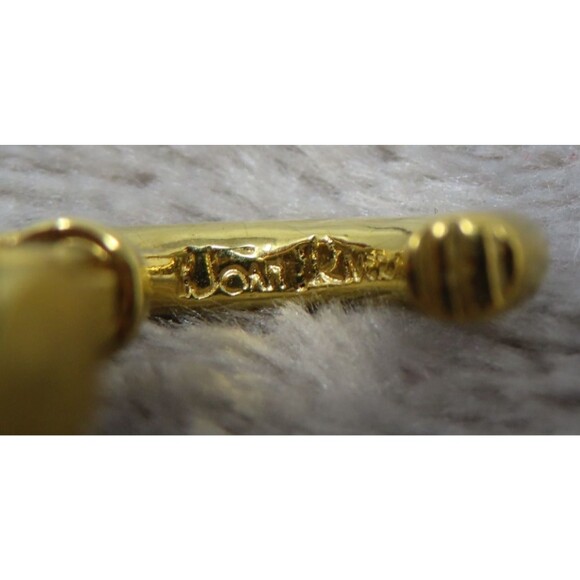 Vintage Joan Rivers Classic Elegance Yellow Gold Tone Screw Back Hoop Earrings - Picture 6 of 7